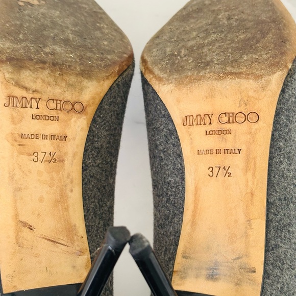 Jimmy Choo Gray and Black Heels - Picture 6 of 7